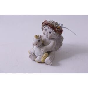 Dreamsicles, Unicorn Pal, Cherub Angel, Figurine, 1997, Cast Art ~ 250709-WH 421